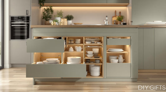 DIY Hidden Storage for Small Kitchens