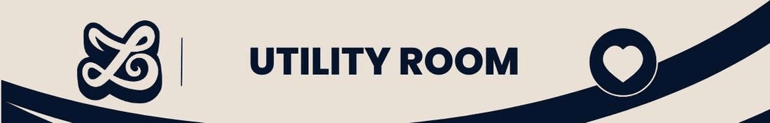Utility Room collection graphic featuring modern design and elegant typography.