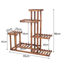 6-Tier Wooden Plant Stand