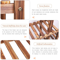 6-Tier Wooden Plant Stand