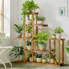 6-Tier Wooden Plant Stand