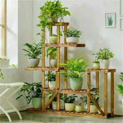 6-Tier Wooden Plant Stand
