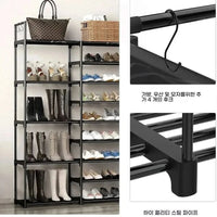 9-Tier Large Shoe Rack Storage Organiser | Living Room | Luvasmr - Satisfyingly Organised