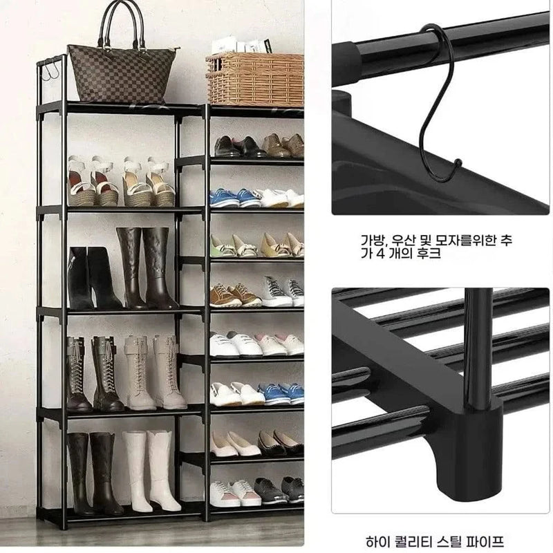 9-Tier Large Shoe Rack Storage Organiser | Living Room | Luvasmr - Satisfyingly Organised