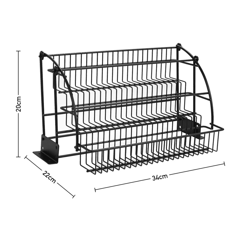 3-Tier Pull Down Spice Rack Organiser - Luvasmr