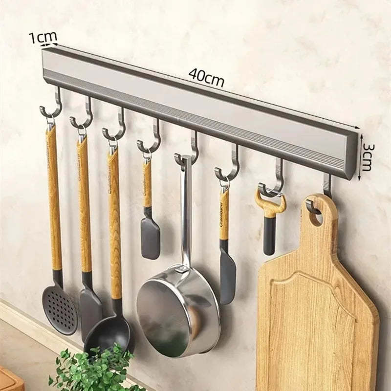 Wall Mounted Multi-Purpose Hooks Rack - Luvasmr