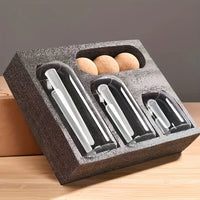 3-Piece Glass Storage Jar Set with Ball Cork Lids - Luvasmr