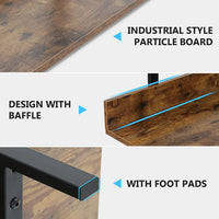 5-Tier Industrial Standing Bookshelf with Iron Pipe Frame - Luvasmr