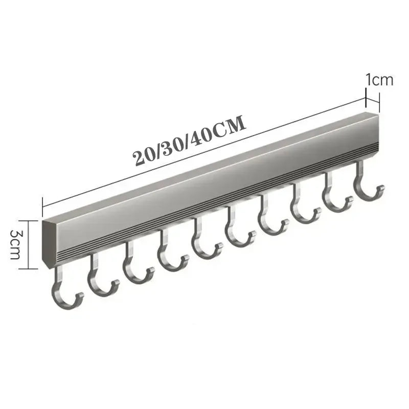 Wall Mounted Multi-Purpose Hooks Rack - Luvasmr