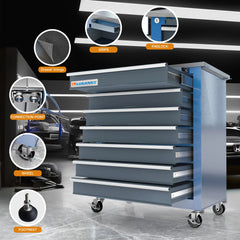 Tool Cabinet with 7-Drawer and 5-Drawer Tool Chests