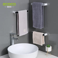 Wall-Mounted Towel Rack Organiser with Punch-Free Installation