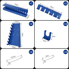 Metal Pegboard Wall Organiser with Hooks