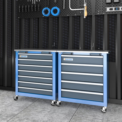 Tool Cabinet with 7-Drawer and 5-Drawer Tool Chests - Luvasmr