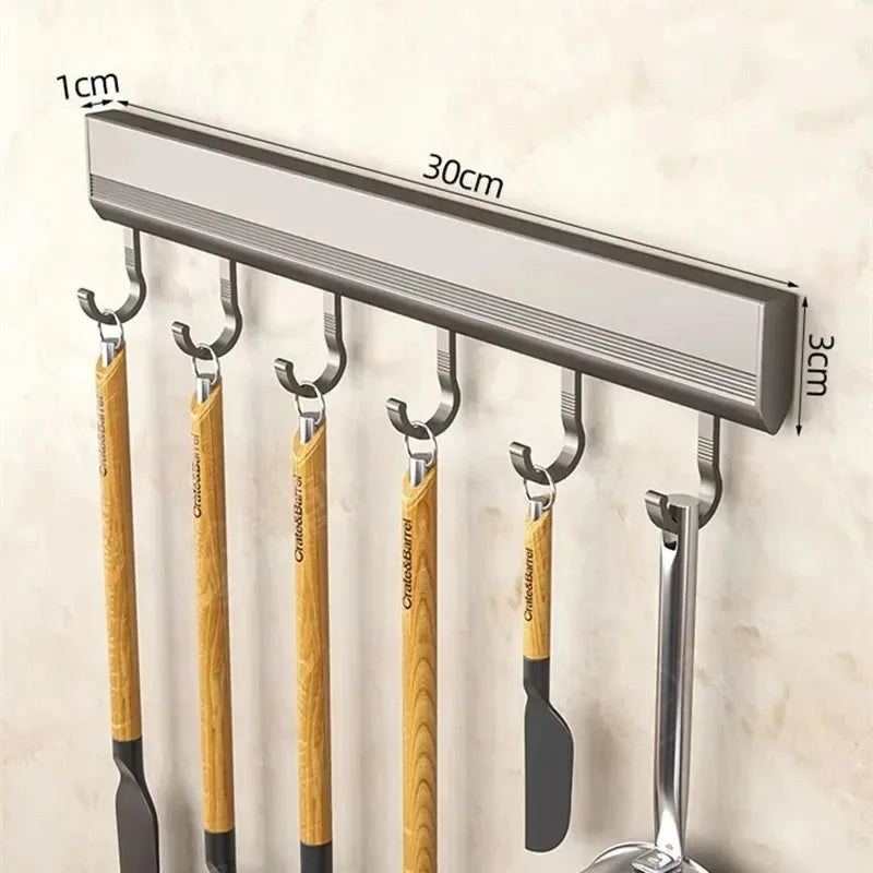 Wall Mounted Multi-Purpose Hooks Rack - Luvasmr