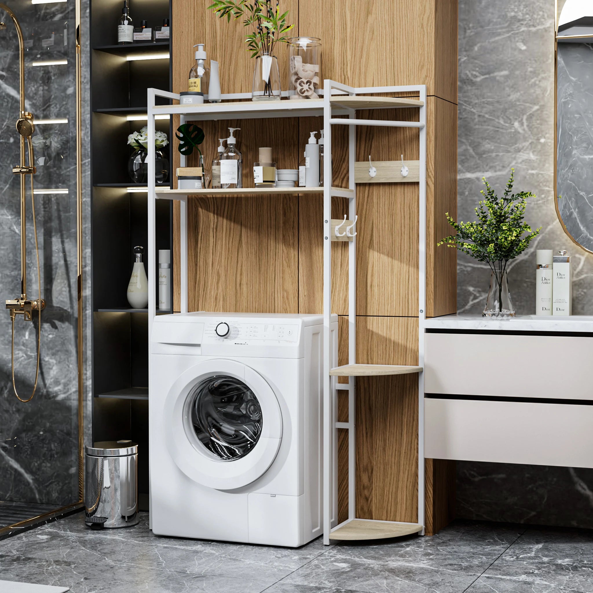 Over Toilet and Washing Machine Storage Rack Organiser - Luvasmr