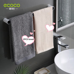 Wall-Mounted Towel Rack Organiser with Punch-Free Installation
