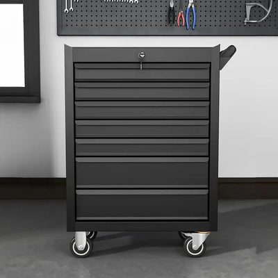Lockable 7-Drawer Tool Trolley Rolling Cabinet - Luvasmr
