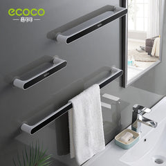 Wall-Mounted Towel Rack Organiser with Punch-Free Installation