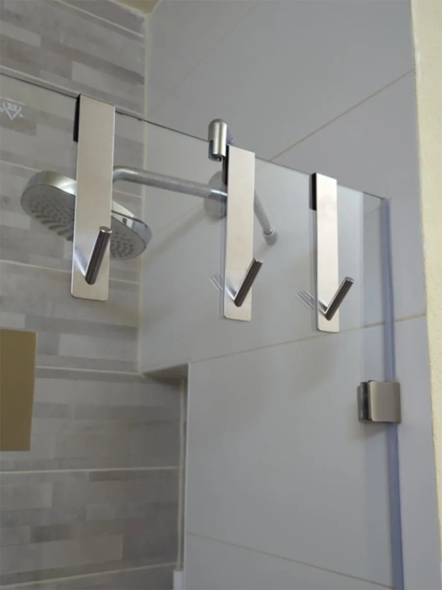 S-Shape Stainless Steel Shower Towel Rack | Bathroom | Luvasmr - Satisfyingly Organised