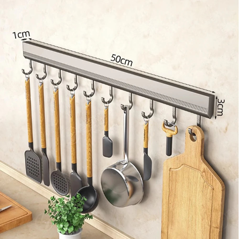 Wall Mounted Multi-Purpose Hooks Rack - Luvasmr