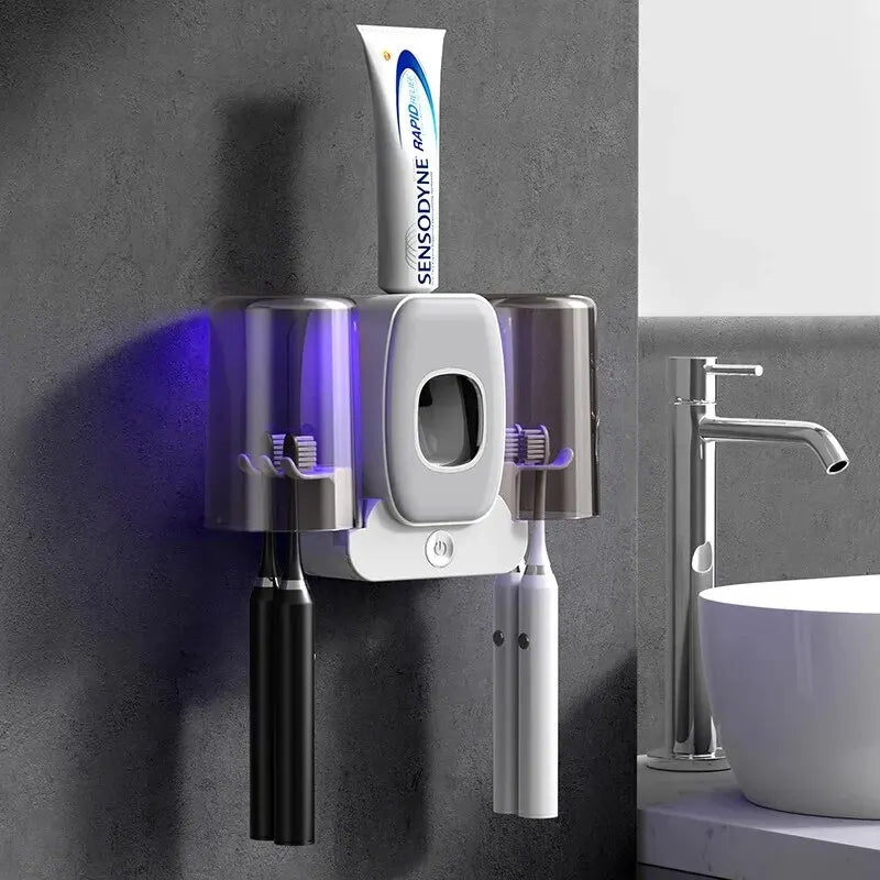 Smart UV Sterilizing Toothbrush Holder