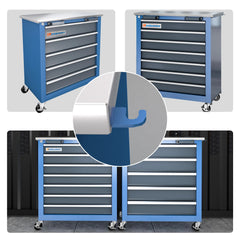 Tool Cabinet with 7-Drawer and 5-Drawer Tool Chests