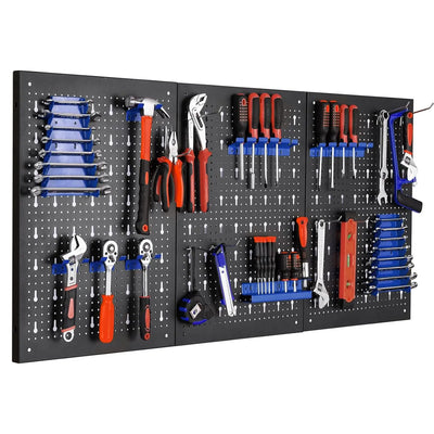 Metal Pegboard Wall Organiser with Hooks - Luvasmr