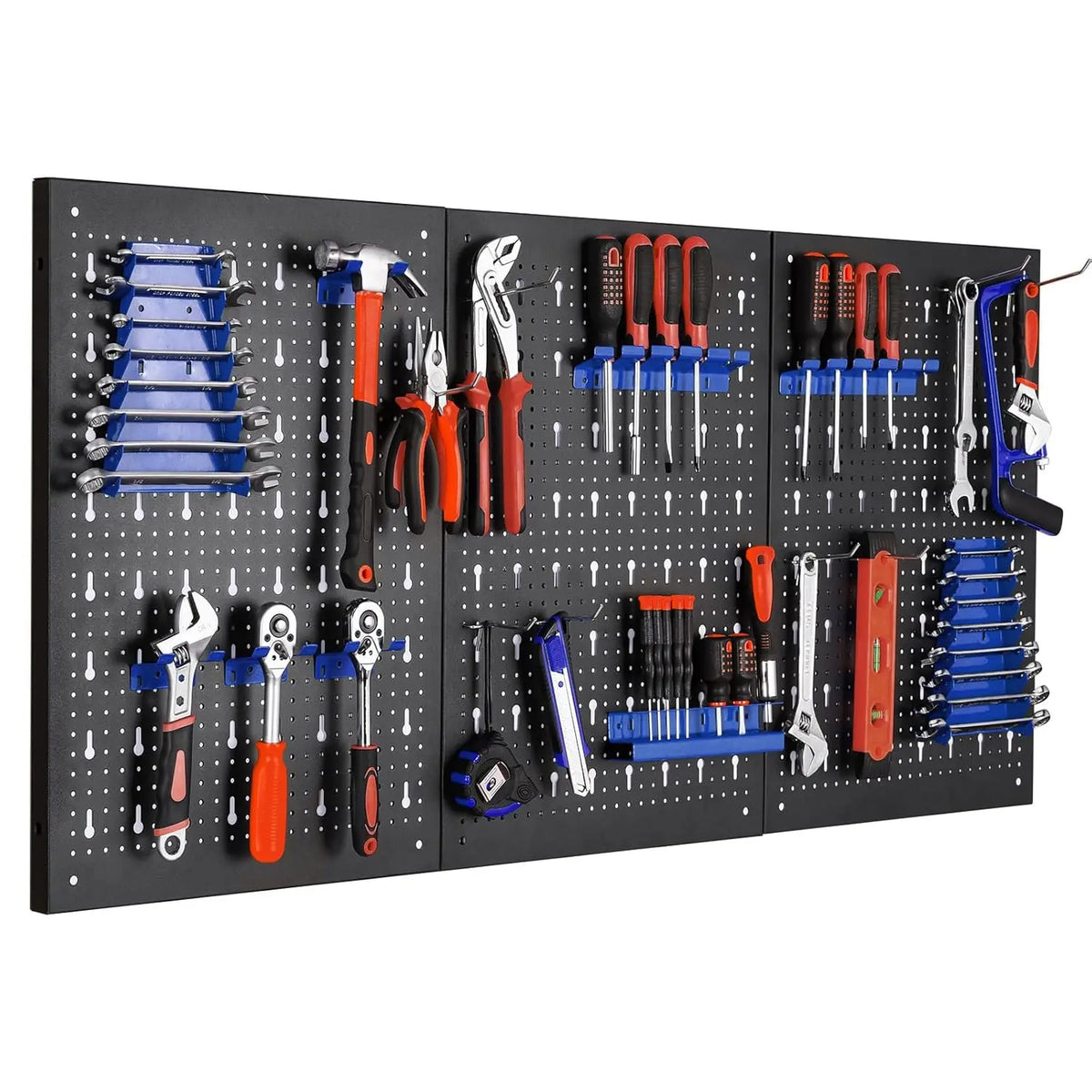 Metal Pegboard Wall Organiser with Hooks
