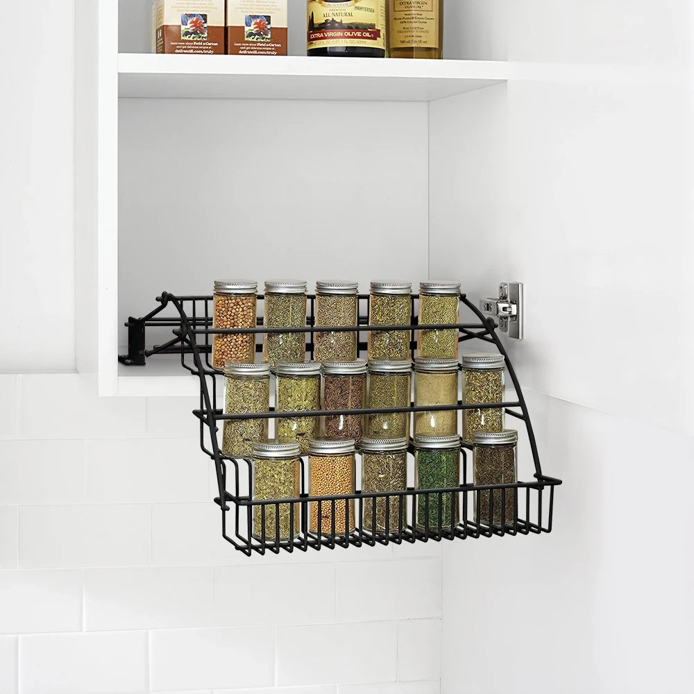 3-Tier Pull Down Spice Rack Organiser - Luvasmr