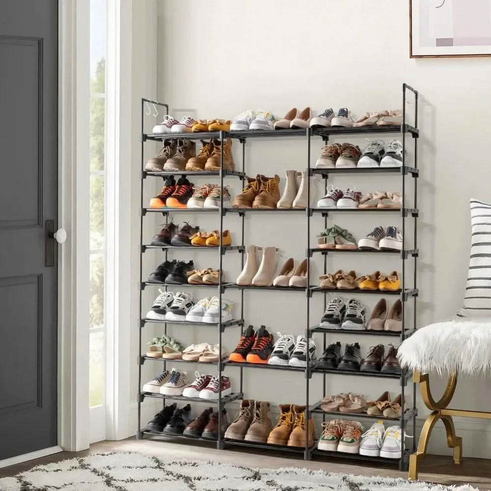 9-Tier Large Shoe Rack Storage Organiser | Living Room | Luvasmr - Satisfyingly Organised