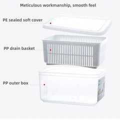 Refrigerator Organizer Fridge Storage Box Fresh Vegetable Fruit Boxes Drain Basket Storage Containers Pantry Kitchen Organizer |  | Luvasmr - Satisfyingly Organised