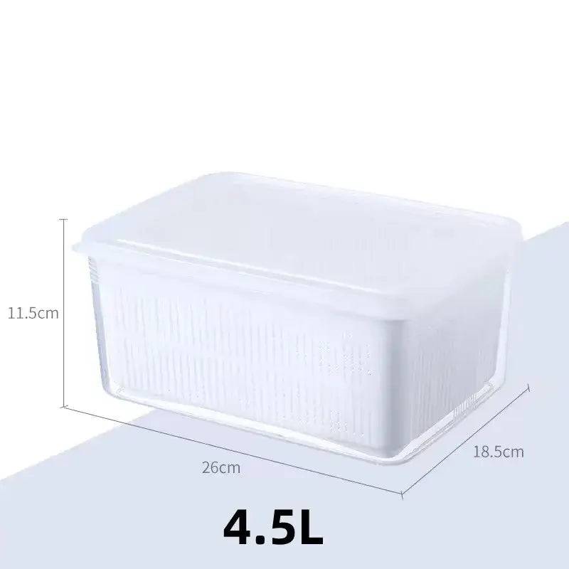 Refrigerator Organizer Fridge Storage Box Fresh Vegetable Fruit Boxes Drain Basket Storage Containers Pantry Kitchen Organizer |  | Luvasmr - Satisfyingly Organised