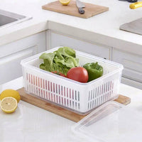 Refrigerator Organizer Fridge Storage Box Fresh Vegetable Fruit Boxes Drain Basket Storage Containers Pantry Kitchen Organizer |  | Luvasmr - Satisfyingly Organised