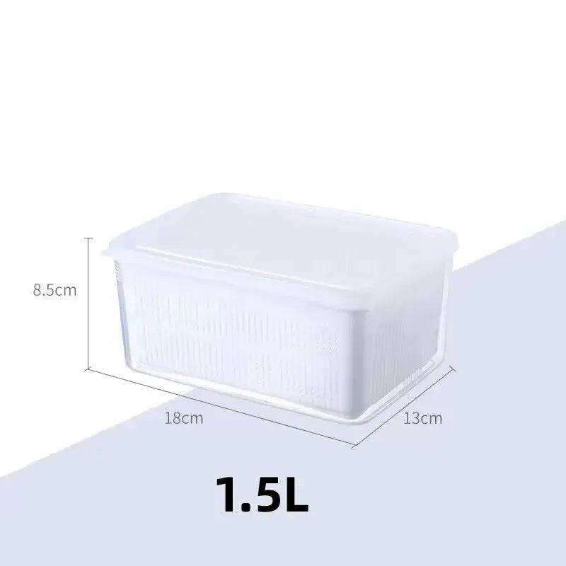 Refrigerator Organizer Fridge Storage Box Fresh Vegetable Fruit Boxes Drain Basket Storage Containers Pantry Kitchen Organizer |  | Luvasmr - Satisfyingly Organised