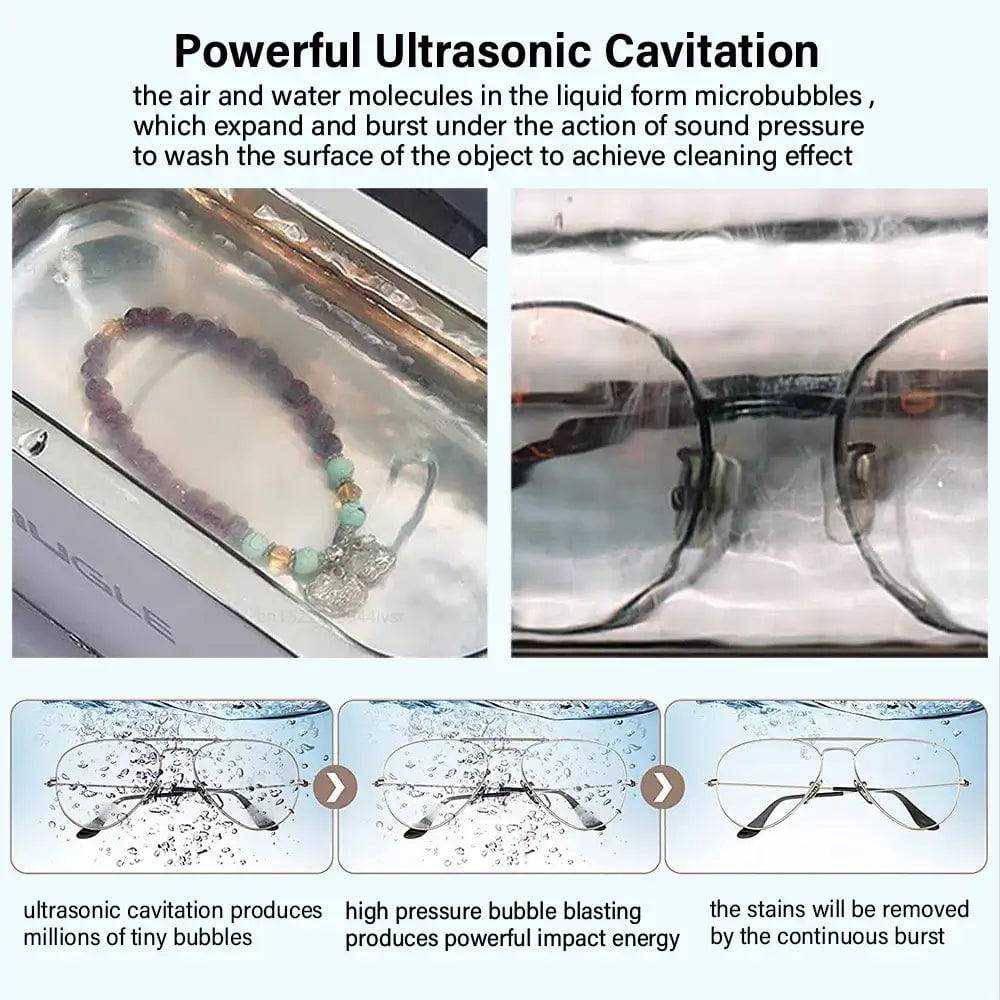 Ultrasonic Cleaner 35W Ultrasonic Glasses Jewelry Cleaner 500ML Ultrasonic Cleaning Machine Ultrasound Washing Bath For Glasses |  | Luvasmr - Satisfyingly Organised