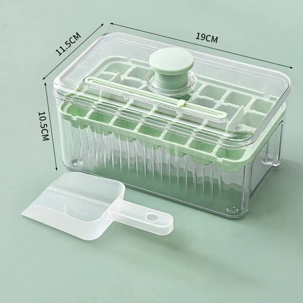 Press Type Ice Cube Tray With Storage Box Ice Cube Maker Ice Box Tray Kitchen Gadget Ice Bucket Ice Mould for Beer Quick-freeze |  | Luvasmr - Satisfyingly Organised