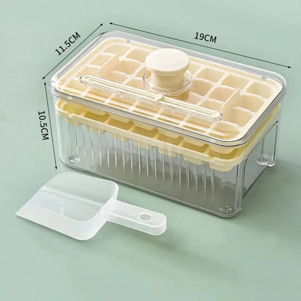 Press Type Ice Cube Tray With Storage Box Ice Cube Maker Ice Box Tray Kitchen Gadget Ice Bucket Ice Mould for Beer Quick-freeze |  | Luvasmr - Satisfyingly Organised