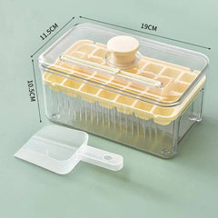 Press Type Ice Cube Tray With Storage Box Ice Cube Maker Ice Box Tray Kitchen Gadget Ice Bucket Ice Mould for Beer Quick-freeze |  | Luvasmr - Satisfyingly Organised