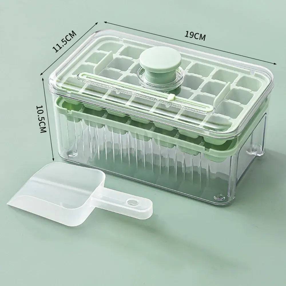 Press Type Ice Cube Tray With Storage Box Ice Cube Maker Ice Box Tray Kitchen Gadget Ice Bucket Ice Mould for Beer Quick-freeze |  | Luvasmr - Satisfyingly Organised