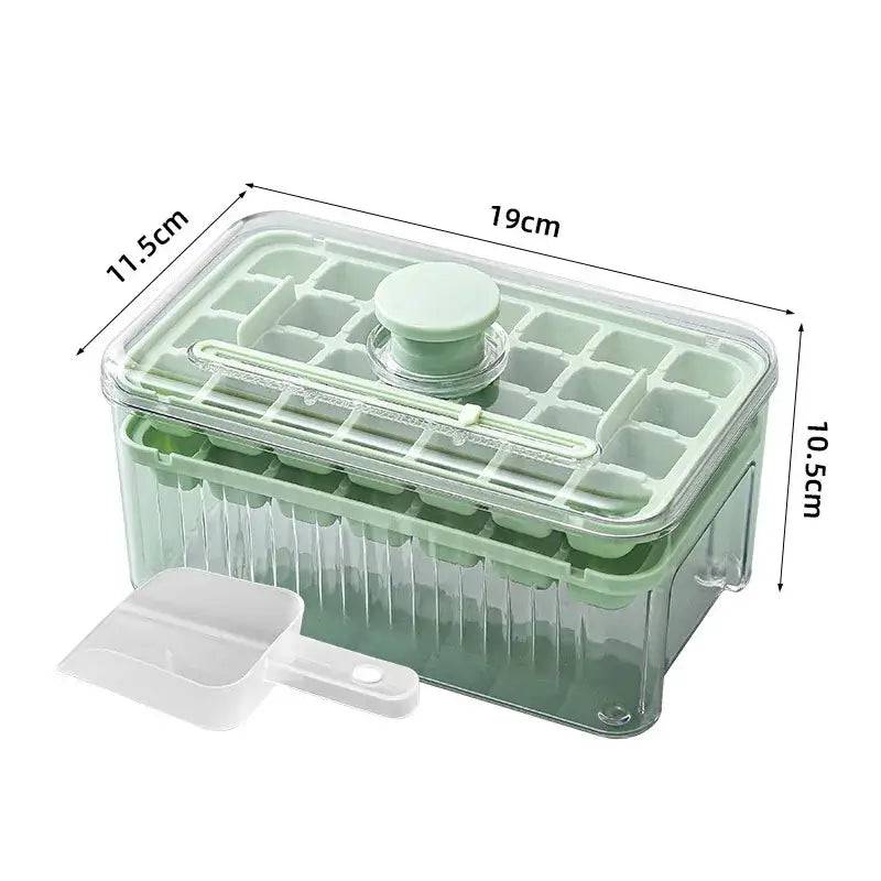 Press Type Ice Cube Tray With Storage Box Ice Cube Maker Ice Box Tray Kitchen Gadget Ice Bucket Ice Mould for Beer Quick-freeze |  | Luvasmr - Satisfyingly Organised