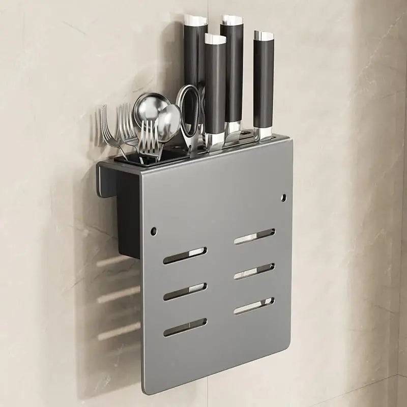 Kitchen Storage Rack Spice Rack Knife Rack Raised Guardrail Chopstick Barrel Kitchen Organizer Kitchen Accessories |  | Luvasmr - Satisfyingly Organised