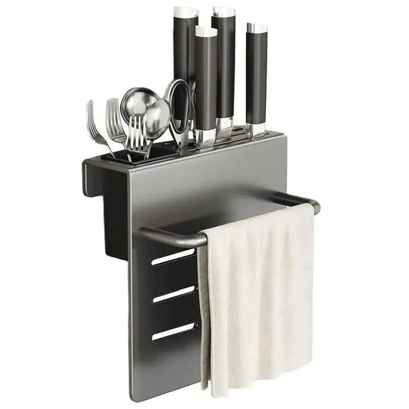 Kitchen Storage Rack Spice Rack Knife Rack Raised Guardrail Chopstick Barrel Kitchen Organizer Kitchen Accessories |  | Luvasmr - Satisfyingly Organised