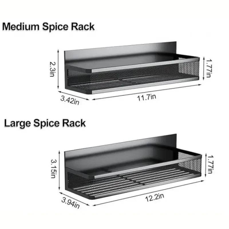 Magnetic Spice Rack Magnetic Rack for Refrigerator Spice Organizer with 8 Hook Rack Magnetic Shelfs |  | Luvasmr - Satisfyingly Organised