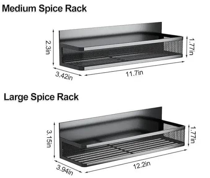 Magnetic Spice Rack Magnetic Rack for Refrigerator Spice Organizer with 8 Hook Rack Magnetic Shelfs |  | Luvasmr - Satisfyingly Organised