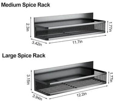 Magnetic Spice Rack Magnetic Rack for Refrigerator Spice Organizer with 8 Hook Rack Magnetic Shelfs |  | Luvasmr - Satisfyingly Organised
