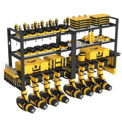 Power Tool Organizer Wall Mount Heavy Duty 8 Drill Holder 4 Layer Garage Suitable Utility Racks for Room, Workshop |  | Luvasmr - Satisfyingly Organised