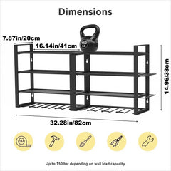 Power Tool Organizer Wall Mount Heavy Duty 8 Drill Holder 4 Layer Garage Suitable Utility Racks for Room, Workshop |  | Luvasmr - Satisfyingly Organised