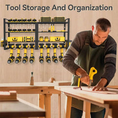 Power Tool Organizer Wall Mount Heavy Duty 8 Drill Holder 4 Layer Garage Suitable Utility Racks for Room, Workshop |  | Luvasmr - Satisfyingly Organised