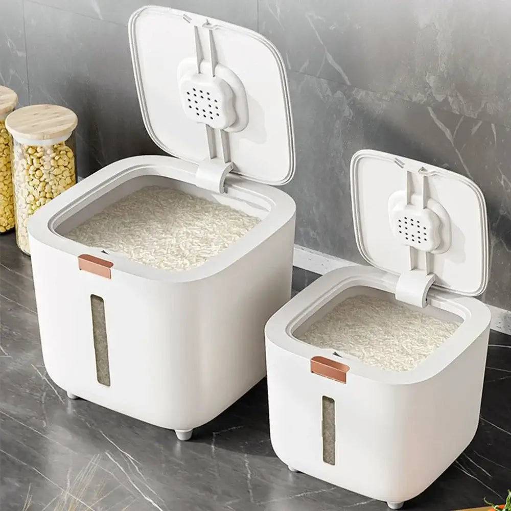 Insect Proof Moisture Proof Rice Box Grain Sealed Jar Kitchen Container 5/10KG Storage Kitchen Container Storage Box with Lid |  | Luvasmr - Satisfyingly Organised