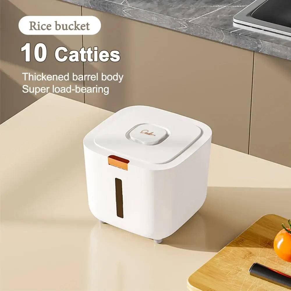 Insect Proof Moisture Proof Rice Box Grain Sealed Jar Kitchen Container 5/10KG Storage Kitchen Container Storage Box with Lid |  | Luvasmr - Satisfyingly Organised